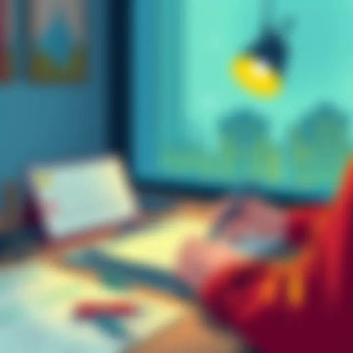 My Future Goals An illustration showing a person planning their future with a calendar and goals written down.