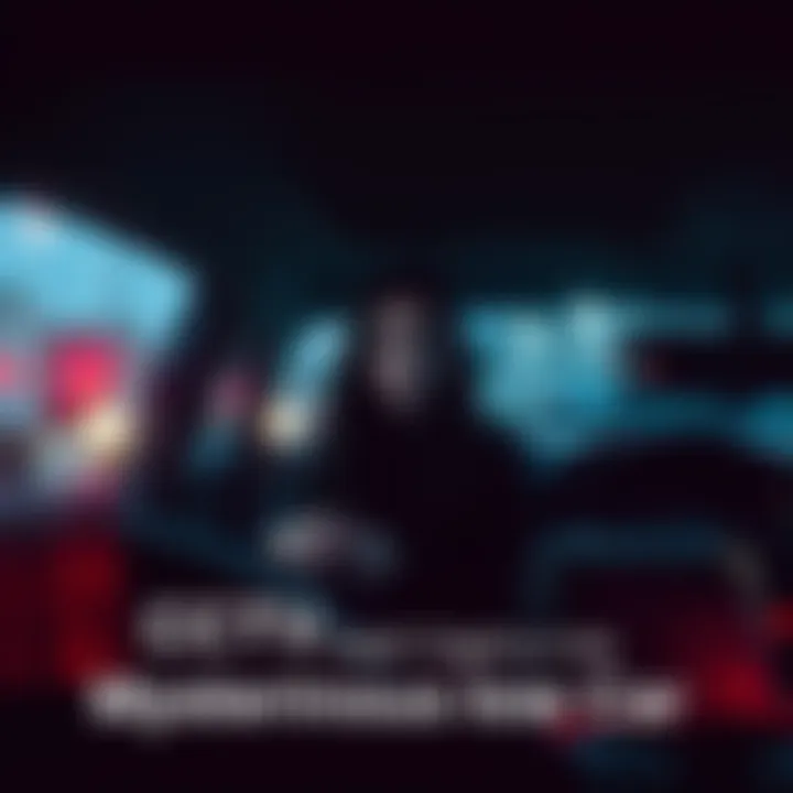 A blurry figure resembling a woman sits inside a locked car, seen through CCTV footage, with a concerned neighborhood view in the background.