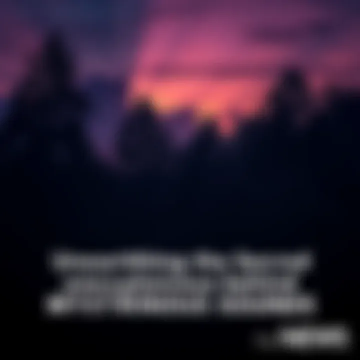 A serene landscape with a shadowy forest under a twilight sky, embodying the intrigue of unexplained sounds.