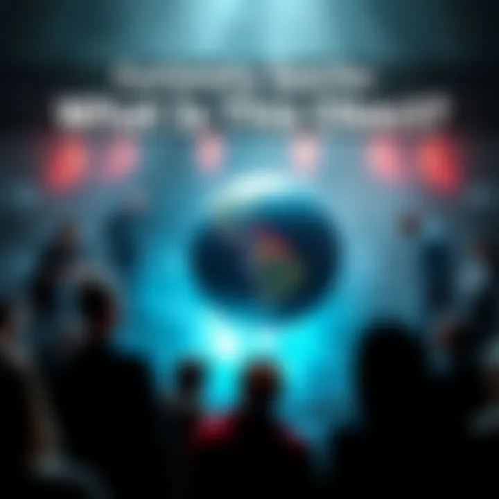 A mysterious object surrounded by curious onlookers contemplating its purpose