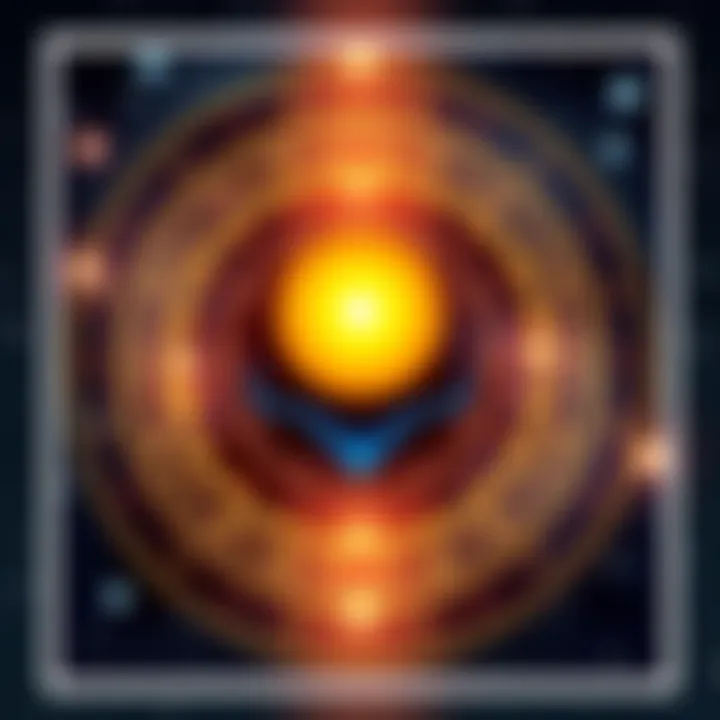 Illustration of Uttara Phalguni and Purva Phalguni in conjunction with celestial background