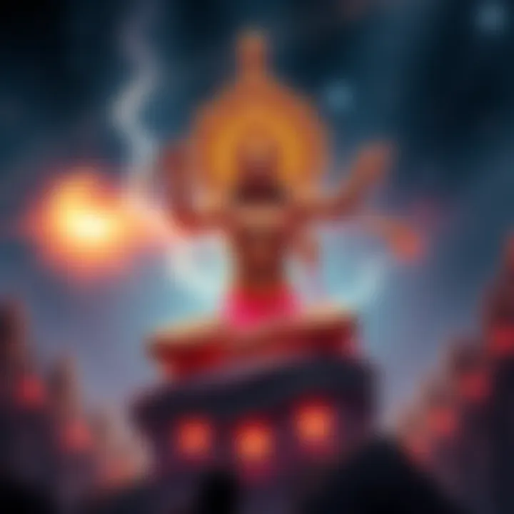 Artistic representation of Nakshatra deities illustrating the connection to astrology