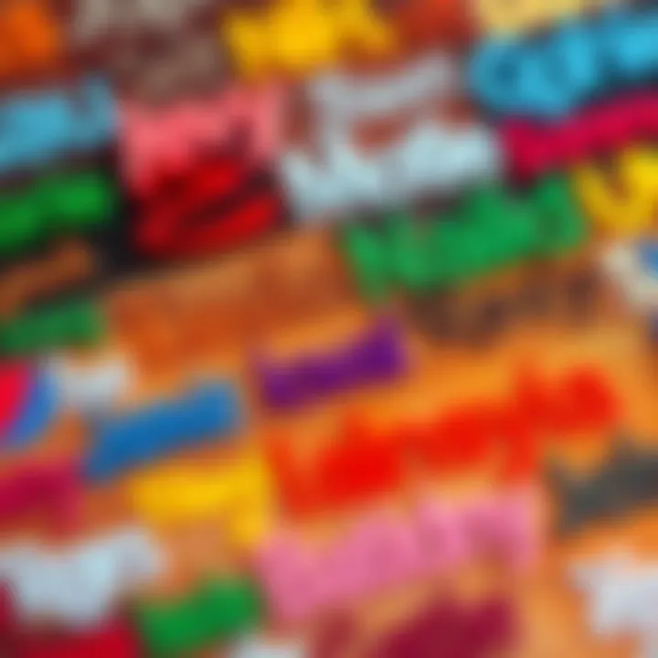 Names and Identity A close-up of diverse names written in colorful patterns, symbolizing personal identity and cultural significance.