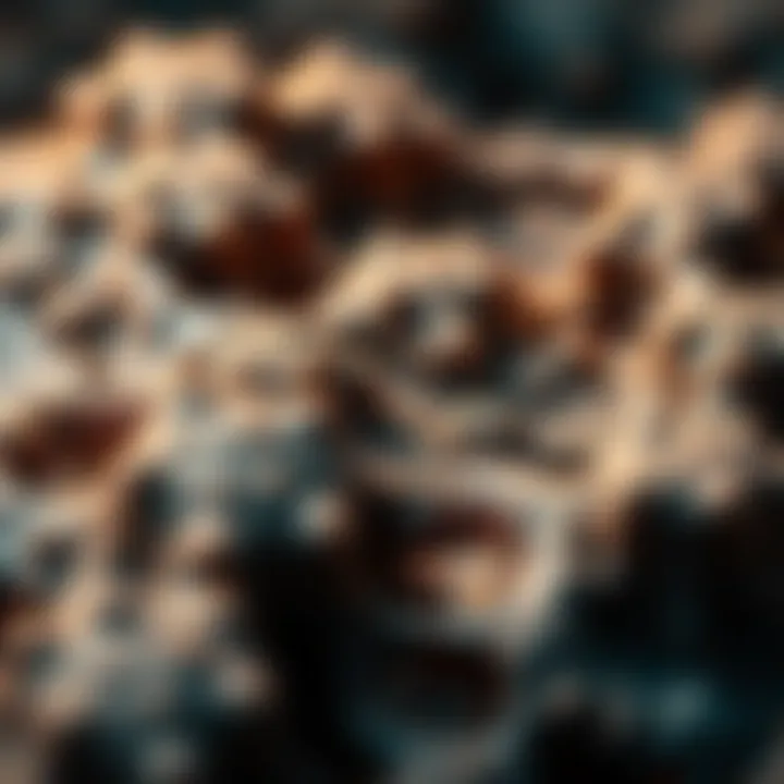 Nanostructures Found in Siberia Close-up view of ancient nanostructures discovered in Siberia, showcasing unusual patterns and features that spark questions about past civilizations.