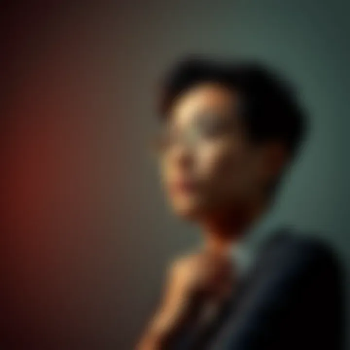 A thoughtful person contemplating boundaries and emotional resilience against narcissistic behavior