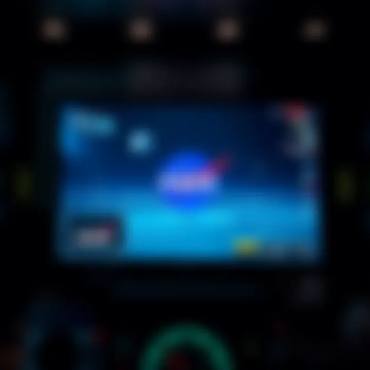 A screenshot showing a NASA live feed abruptly cut off with a mysterious object on screen