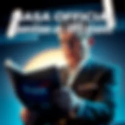 A former NASA official looks concerned while reading a report on UFO technology claims by David Grusch.