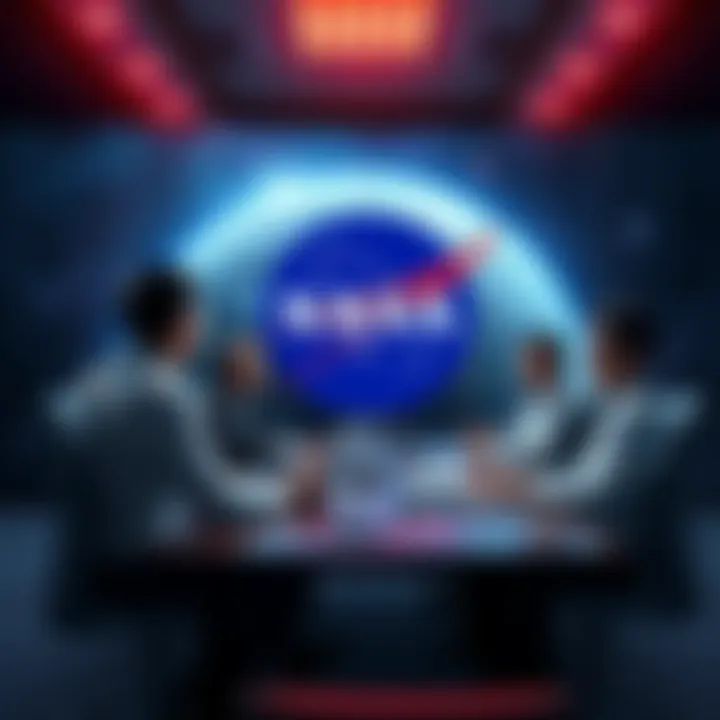 NASA experts and Rep Luna discussing astronomy imagery request