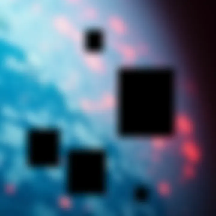 A NASA space photo showing blacked-out sections where information has been censored, highlighting the altered image