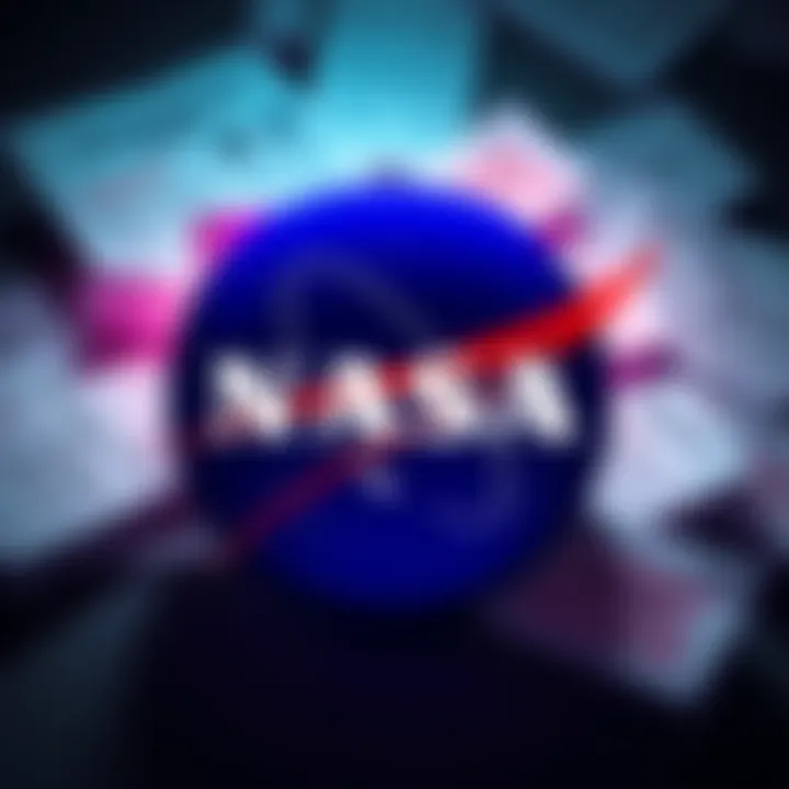 NASA logo displayed with documents symbolizing UAP records, showing a lack of transparency