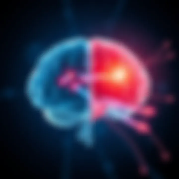 A diagram showing the brain's response to nasal and mouth breathing with arrows indicating different pathways.