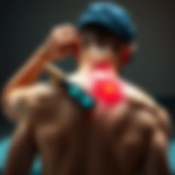 Natural Pain Relief Techniques A person using a guasha tool on their back to relieve pain and promote relaxation