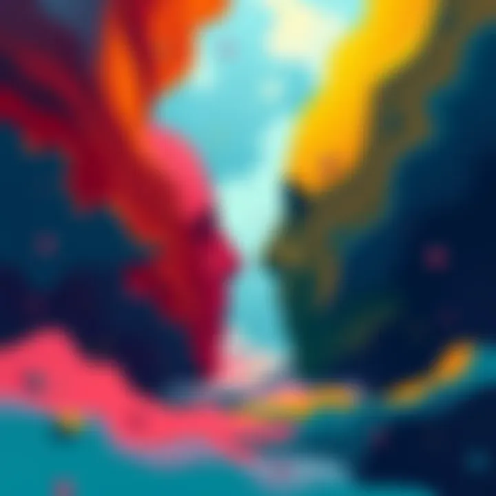 Nature of Aware Experiencing Illustration representing good and bad experiences as two distinct pathways, with contrasting colors and shapes symbolizing different perspectives.