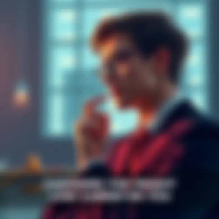 Navigating Your Legal Path A young lawyer contemplating different legal fields