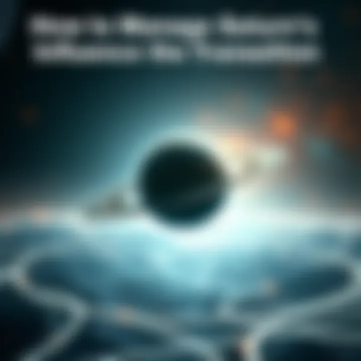 A celestial landscape featuring Saturn with ethereal light patterns symbolizing transformation and growth