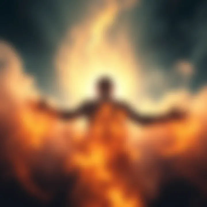 A person surrounded by a warm light, reflecting a sense of peace and the feeling of ego dissolving, symbolizing Near Death Experiences.