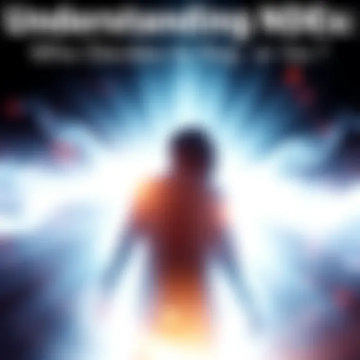 A person experiencing a near-death moment surrounded by a bright light, symbolizing the choice between life and the afterlife.