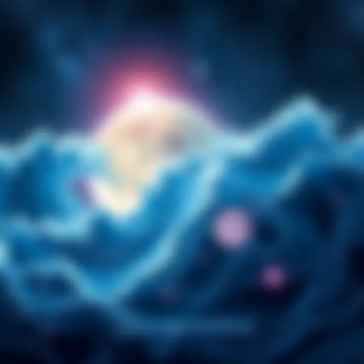 A vibrant cosmic scene illustrating Neptune exiting Pisces, with waves and stars representing new beginnings and opportunities for Pisces individuals.