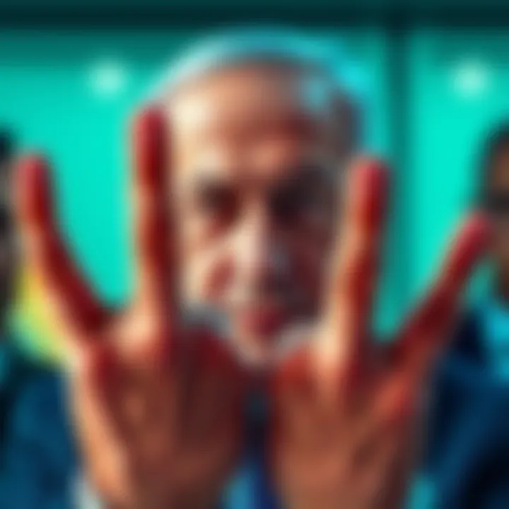 A digital representation of Israeli Prime Minister Netanyahu showing six fingers, highlighting a deepfake technology mishap.