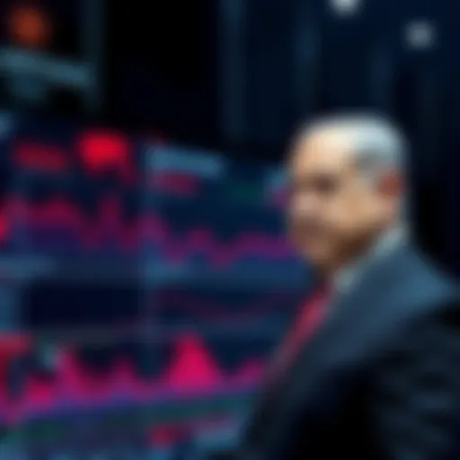 Israeli Prime Minister Netanyahu standing next to a digital interface showing AI data and charts, symbolizing the intersection of politics and technology.