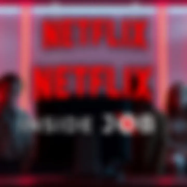 A graphic showing the Netflix logo with a crossed-out symbol beside the characters from 'Inside Job,' highlighting the show's cancellation.
