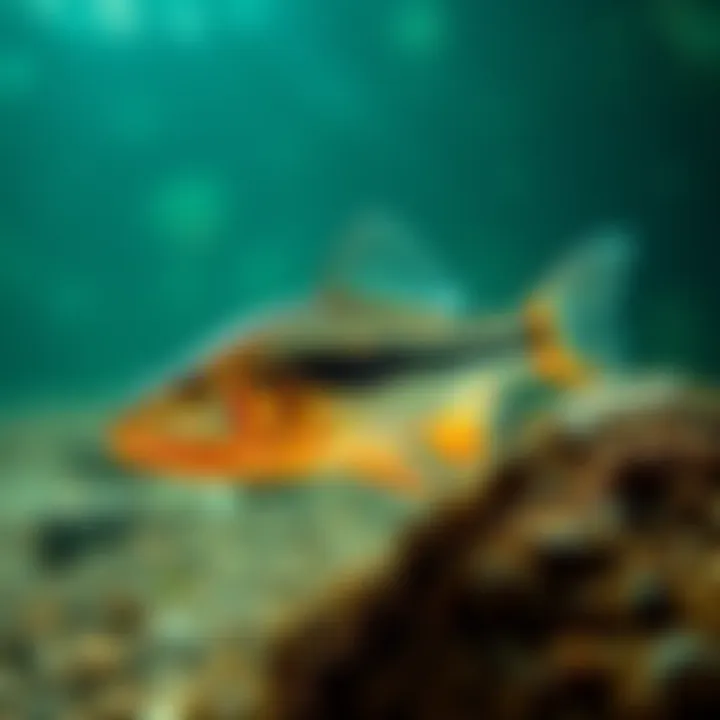 A small, blind loach species from Northeast India, showing its translucent body and adaptations for underground living in aquifers.