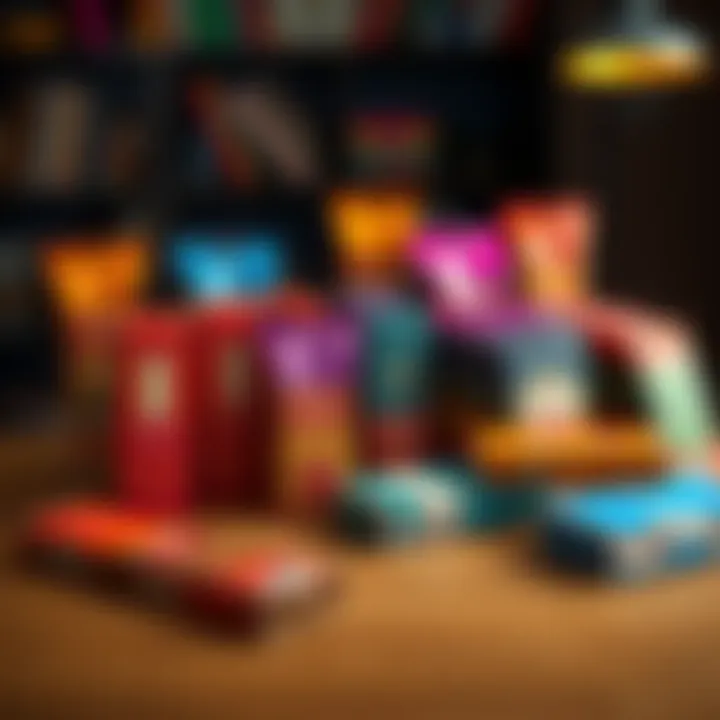 A variety of incense sticks in colorful packaging from Exotic Incense, displayed on a wooden surface with a soft glow, inviting people to share their opinions.