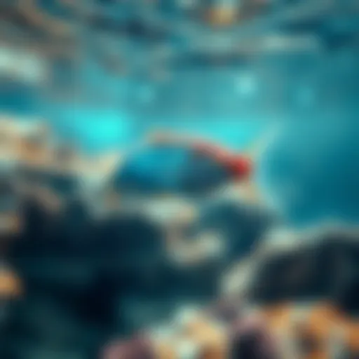 A newly born fish swimming in clear water, symbolizing the importance of aquatic life.