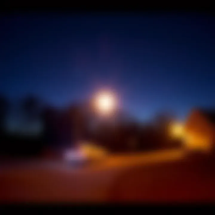 A glowing orb captured in still frames from a video in New Hampshire, set against a night sky, drawing attention from viewers.