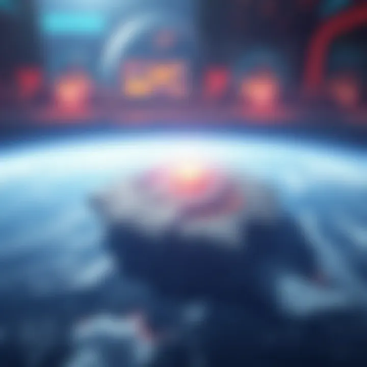 New Land Mass Emerges A new land mass appears on Earth, with a mysterious atmosphere suggesting possible alien observation.