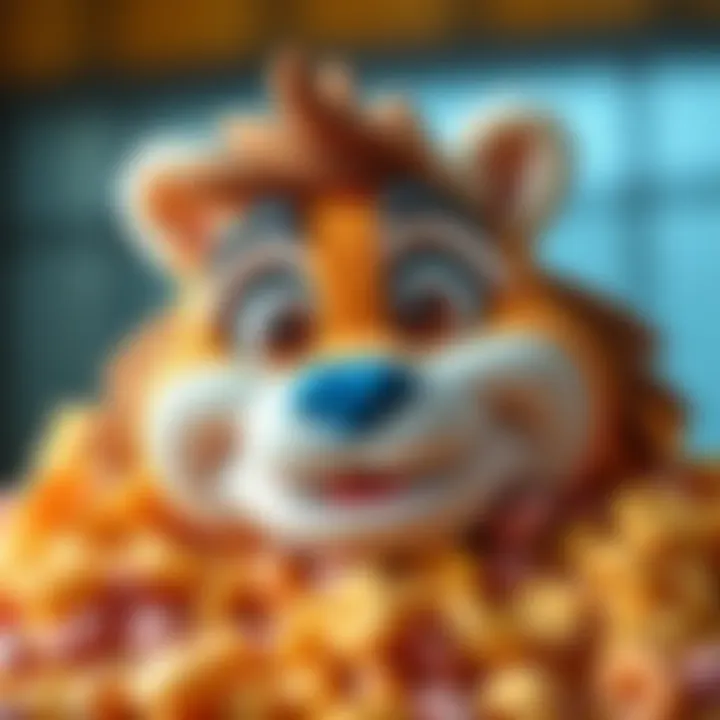 New realistic cereal mascot A newly designed cereal mascot with realistic features and eyes, replacing the traditional cartoon style.
