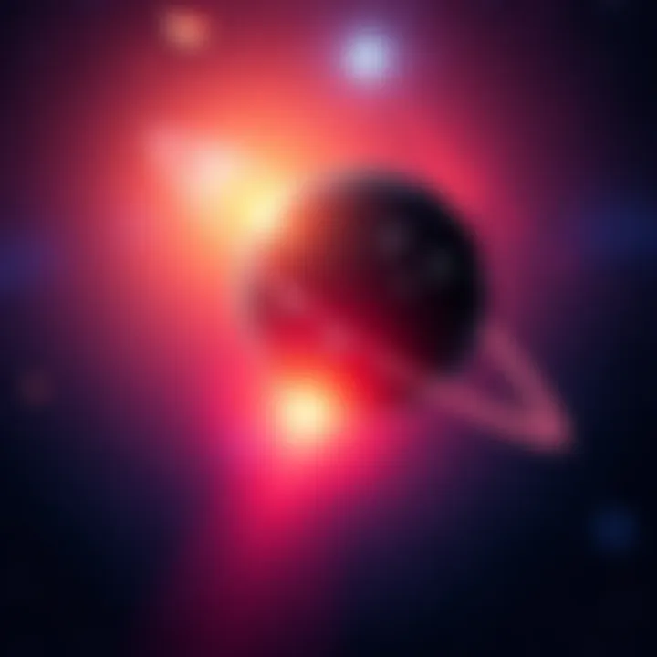 A visual representation of a new signal from space, depicting a glowing object with celestial background.