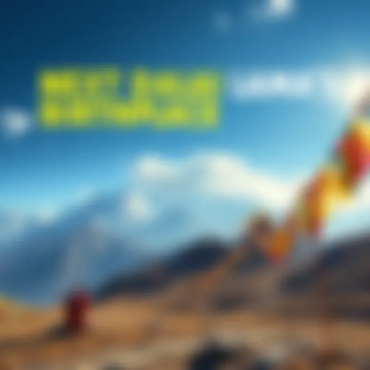 A peaceful Tibetan landscape with mountains and prayer flags, symbolizing the discussion about the next Dalai Lama's birthplace outside of Tibet.