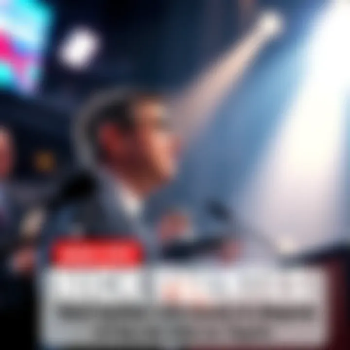 Nick Fuentes speaking at a podium with a concerned audience watching, highlighting the debate about his intentions