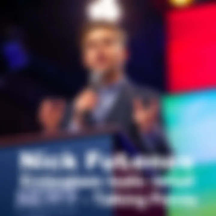 Nick Fuentes advocating for Israeli narratives at a public event, addressing social media censorship and leftist views