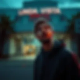 Nick looking shocked in front of Linda Vista Hospital's GAC after witnessing something unsettling.