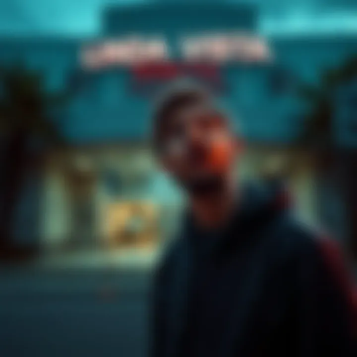 Nick looking shocked in front of Linda Vista Hospital's GAC after witnessing something unsettling.