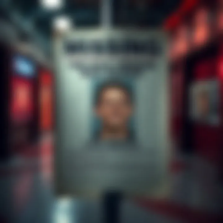 A poster displaying information about Nick Marion's disappearance, featuring his photo and details about the case.