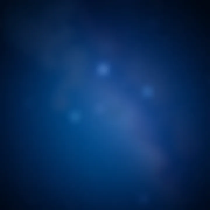 A serene night sky filled with bright stars and a hint of clouds, symbolizing trust in the universe