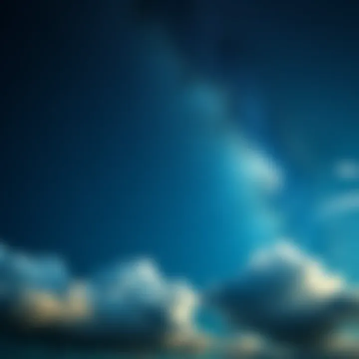 A night sky filled with stars and wispy clouds, symbolizing dreams and aspirations