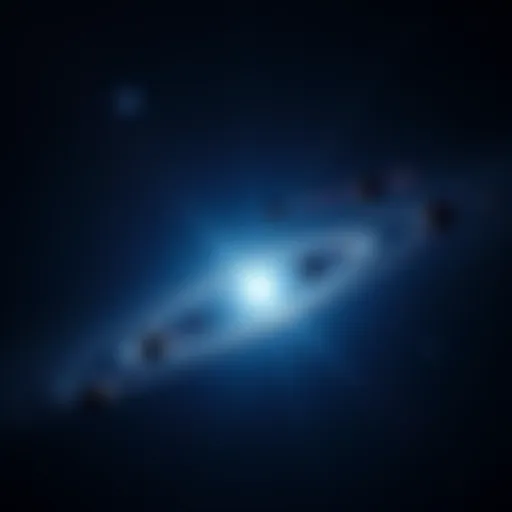 A starry night sky shows a bright planet in the foreground with trailing celestial objects, symbolizing Nibiru's influence on space