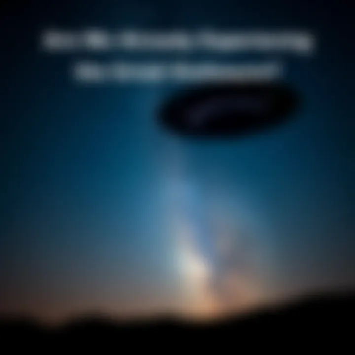 Night sky with stars and a silhouette of a UFO A dark night sky filled with stars and a silhouette of an unidentified flying object in the foreground