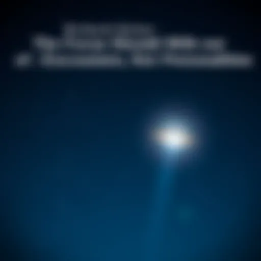 Night sky with UFO A night sky filled with stars and a bright unidentified flying object