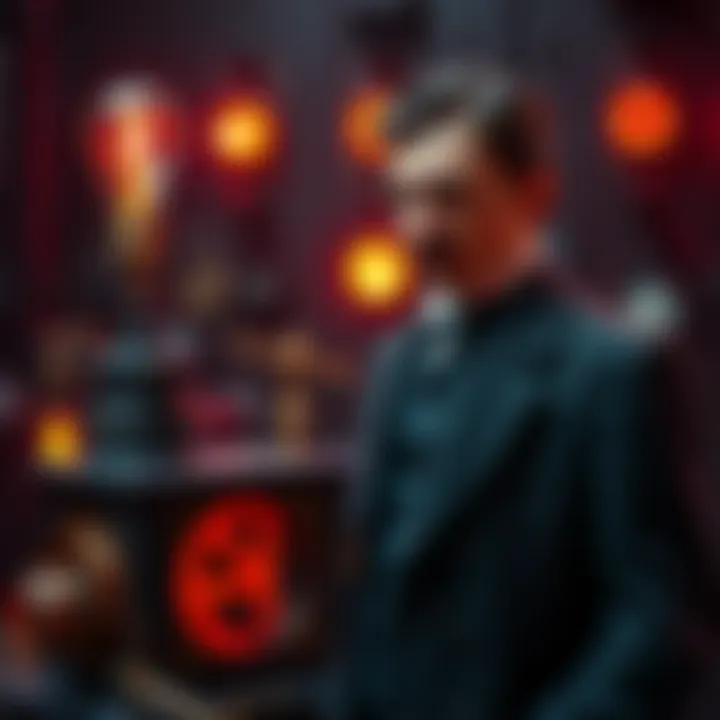 Nikola Tesla standing next to a vintage energy device, showcasing his ideas on free energy.