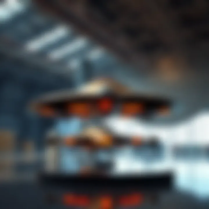 Three recovered non-human crafts displayed in a hangar, showcasing their unique designs and features, prompting discussions on extraterrestrial technology.