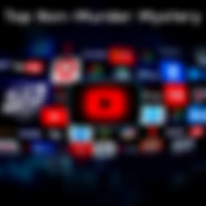 A collage of popular YouTube channel logos focusing on non-murder mysteries, including paranormal themes and unexplained events.