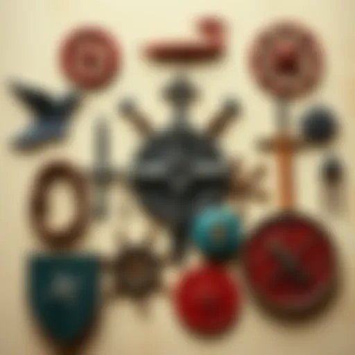 A collage of Norse and Anglo Saxon symbols representing their spiritual beliefs