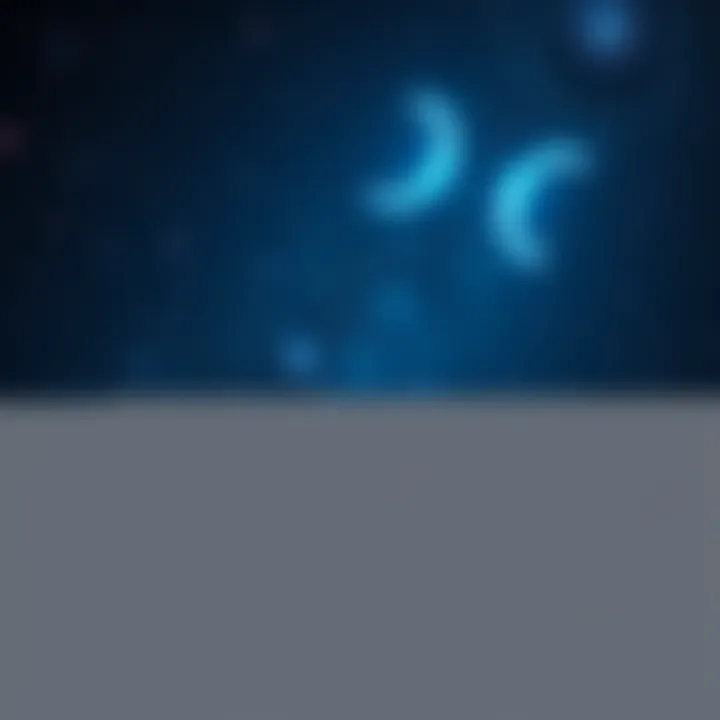 A starry night sky representing spiritual growth and introspection in astrology, with Cancer symbol subtly integrated.