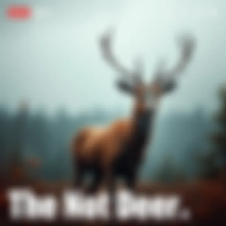A surreal depiction of a deer with distorted features in a misty forest, representing the unsettling Not Deer phenomenon.