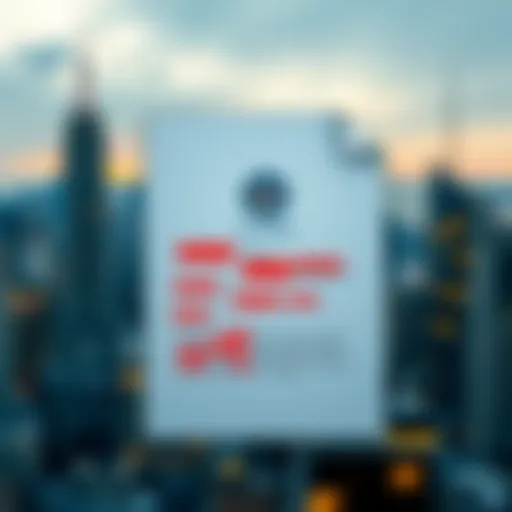 A digital document with the NSA logo and redacted text highlighting sensitive information, set against a blurred background of a city skyline.
